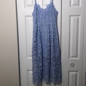 Lace a-line midi dress
